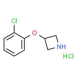 ChemSpider 2D Image | 3-(2-chlorophenoxy)azetidine hydrochloride | C9H11Cl2NO