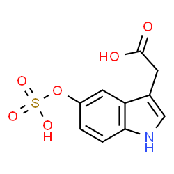 ChemSpider 2D Image | 5-(Sulfooxy)-1H-indole-3-acetic acid | C10H9NO6S