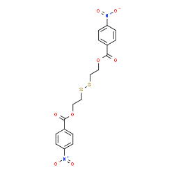 ChemSpider 2D Image | Disulfanediyldi-2,1-ethanediyl bis(4-nitrobenzoate) | C18H16N2O8S2