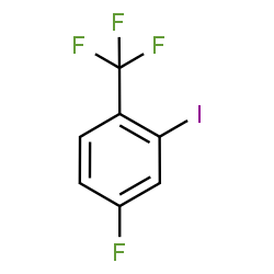 ChemSpider 2D Image | 4-Fluoro-2-iodo-1-(trifluoromethyl)benzene | C7H3F4I
