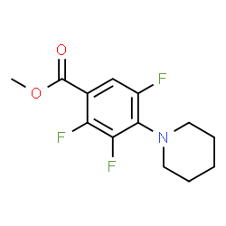 ChemSpider 2D Image | Methyl 2,3,5-trifluoro-4-(1-piperidinyl)benzoate | C13H14F3NO2