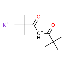 ChemSpider 2D Image | Potassium 2,2,6,6-tetramethyl-3,5-dioxoheptan-4-ide | C11H19KO2