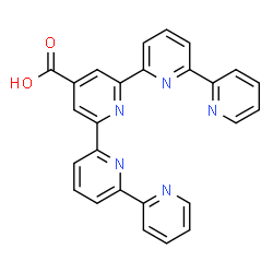 ChemSpider 2D Image | 2,2':6',2'':6'',2''':6''',2''''-Quinquepyridine-4''-carboxylic acid | C26H17N5O2