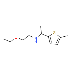 ChemSpider 2D Image | N-(2-Ethoxyethyl)-1-(5-methyl-2-thienyl)ethanamine | C11H19NOS