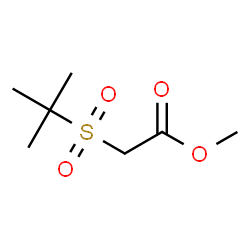 ChemSpider 2D Image | methyl 2-(2-methylpropane-2-sulfonyl)acetate | C7H14O4S