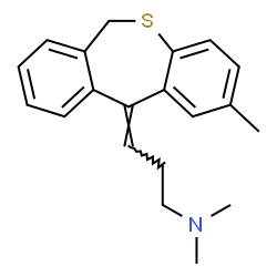 ChemSpider 2D Image | (3Z)-N,N-Dimethyl-3-(2-methyldibenzo[b,e]thiepin-11(6H)-ylidene)-1-propanamine | C20H23NS