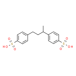 ChemSpider 2D Image | 4,4'-(1,3-Butanediyl)dibenzenesulfonic acid | C16H18O6S2