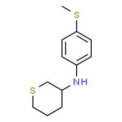 ChemSpider 2D Image | N-[4-(Methylsulfanyl)phenyl]tetrahydro-2H-thiopyran-3-amine | C12H17NS2