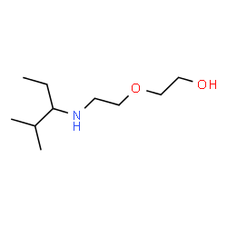 ChemSpider 2D Image | 2-{2-[(2-Methyl-3-pentanyl)amino]ethoxy}ethanol | C10H23NO2