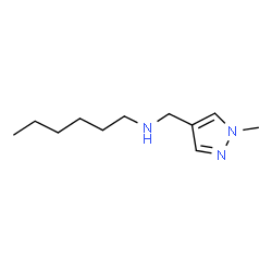 ChemSpider 2D Image | N-[(1-Methyl-1H-pyrazol-4-yl)methyl]-1-hexanamine | C11H21N3