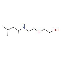 ChemSpider 2D Image | 2-{2-[(4-Methyl-2-pentanyl)amino]ethoxy}ethanol | C10H23NO2