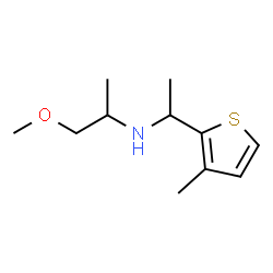 ChemSpider 2D Image | 1-Methoxy-N-[1-(3-methyl-2-thienyl)ethyl]-2-propanamine | C11H19NOS
