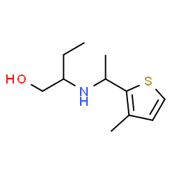 ChemSpider 2D Image | 2-{[1-(3-Methyl-2-thienyl)ethyl]amino}-1-butanol | C11H19NOS
