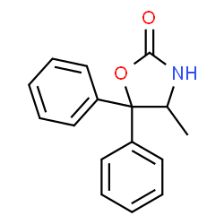 ChemSpider 2D Image | 4-Methyl-5,5-diphenyl-1,3-oxazolidin-2-one | C16H15NO2