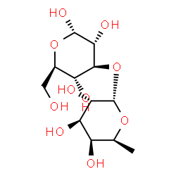 ChemSpider 2D Image | 3-O-(6-Deoxy-alpha-L-galactopyranosyl)-alpha-D-glucopyranose | C12H22O10