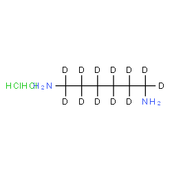 ChemSpider 2D Image | 1,6-(~2~H_12_)Hexanediamine dihydrochloride | C6H6D12Cl2N2