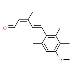 ChemSpider 2D Image | (2Z,4E)-5-(4-Methoxy-2,3,6-trimethylphenyl)-3-methyl-2,4-pentadienal | C16H20O2