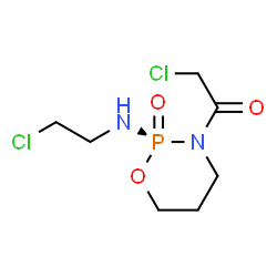 ChemSpider 2D Image | 2-Chloro-1-{(2S)-2-[(2-chloroethyl)amino]-2-oxido-1,3,2-oxazaphosphinan-3-yl}ethanone | C7H13Cl2N2O3P