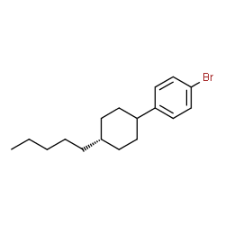 ChemSpider 2D Image | 1-Bromo-4-(4-pentylcyclohexyl)benzene | C17H25Br