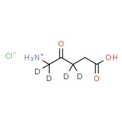 ChemSpider 2D Image | 4-Carboxy-2-oxo-1-(1,1,3,3-~2~H_4_)butanaminium chloride | C5H6D4ClNO3