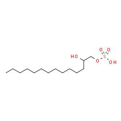 ChemSpider 2D Image | 2-Hydroxytetradecyl hydrogen sulfate | C14H30O5S