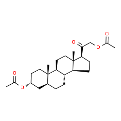 ChemSpider 2D Image | (3alpha,5alpha)-20-Oxopregnane-3,21-diyl diacetate | C25H38O5