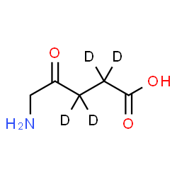 ChemSpider 2D Image | 5-Amino-4-oxo(2,2,3,3-~2~H_4_)pentanoic acid | C5H5D4NO3