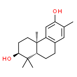 ChemSpider 2D Image | (3beta,5beta,10alpha)-13-Methylpodocarpa-8,11,13-triene-3,12-diol | C18H26O2