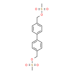 ChemSpider 2D Image | 4,4'-Biphenyldiylbis(methylene) dimethanesulfonate | C16H18O6S2