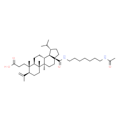 ChemSpider 2D Image | 3-{(3alpha,4beta,5beta,8alpha,9beta,10alpha,13alpha,14beta,15beta)-18-[(7-Acetamidoheptyl)amino]-3-isopropenyl-15-isopropyl-4,9-dimethyl-18-oxoandrostan-4-yl}propanoic acid | C39H66N2O4