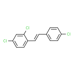 ChemSpider 2D Image | 2,4-Dichloro-1-[(E)-2-(4-chlorophenyl)vinyl]benzene | C14H9Cl3