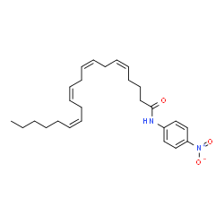 ChemSpider 2D Image | (5Z,8Z,11Z,14Z)-N-(4-Nitrophenyl)-5,8,11,14-icosatetraenamide | C26H36N2O3