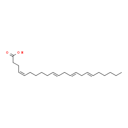 ChemSpider 2D Image | cis-4,10,13,16-Docosatetraenoic Acid | C22H36O2