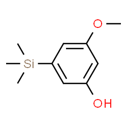 ChemSpider 2D Image | 3-Methoxy-5-(trimethylsilyl)phenol | C10H16O2Si