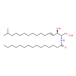ChemSpider 2D Image | N-pentadecanoyl-15-methylhexadecasphing-4-enine | C32H63NO3