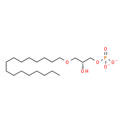 ChemSpider 2D Image | (2R)-3-(Hexadecyloxy)-2-hydroxypropyl phosphate | C19H39O6P