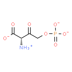 ChemSpider 2D Image | (2S)-2-Ammonio-3-oxo-4-(phosphonatooxy)butanoate | C4H6NO7P