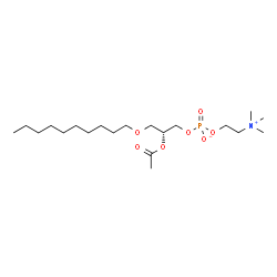 ChemSpider 2D Image | 1-decyl-2-acetyl-sn-glycero-3-phosphocholine | C20H42NO7P