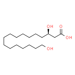 ChemSpider 2D Image | (3R)-3,17-dihydroxymargaric acid | C17H34O4