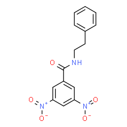 ChemSpider 2D Image | 3,5-DINITRO-N-PHENETHYL-BENZAMIDE | C15H13N3O5