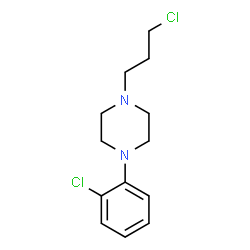 ChemSpider 2D Image | 1-(2-Chlorophenyl)-4-(3-chloropropyl)piperazine | C13H18Cl2N2
