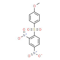 ChemSpider 2D Image | 2,4-Dinitrophenyl 4-methoxyphenyl sulfone | C13H10N2O7S