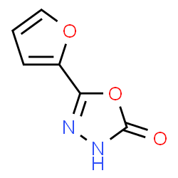 ChemSpider 2D Image | 5-(2-Furyl)-1,3,4-oxadiazol-2(3H)-one | C6H4N2O3