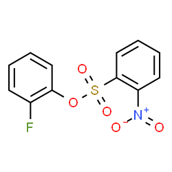 ChemSpider 2D Image | 2-Fluorophenyl 2-nitrobenzenesulfonate | C12H8FNO5S