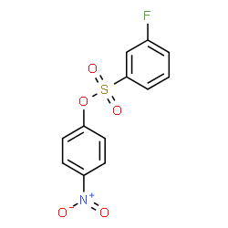 ChemSpider 2D Image | 4-Nitrophenyl 3-fluorobenzenesulfonate | C12H8FNO5S