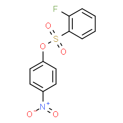 ChemSpider 2D Image | 4-Nitrophenyl 2-fluorobenzenesulfonate | C12H8FNO5S