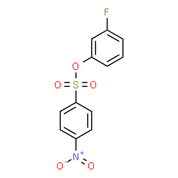 ChemSpider 2D Image | 3-Fluorophenyl 4-nitrobenzenesulfonate | C12H8FNO5S