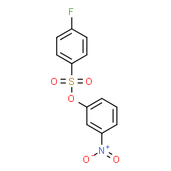ChemSpider 2D Image | 3-Nitrophenyl 4-fluorobenzenesulfonate | C12H8FNO5S