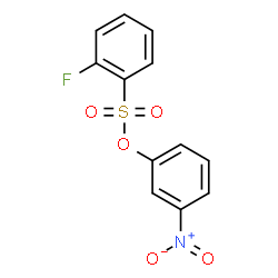 ChemSpider 2D Image | 3-Nitrophenyl 2-fluorobenzenesulfonate | C12H8FNO5S