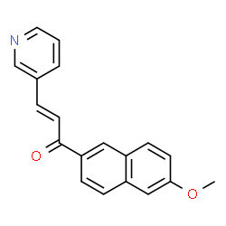 ChemSpider 2D Image | (2E)-1-(6-Methoxy-2-naphthyl)-3-(3-pyridinyl)-2-propen-1-one | C19H15NO2
